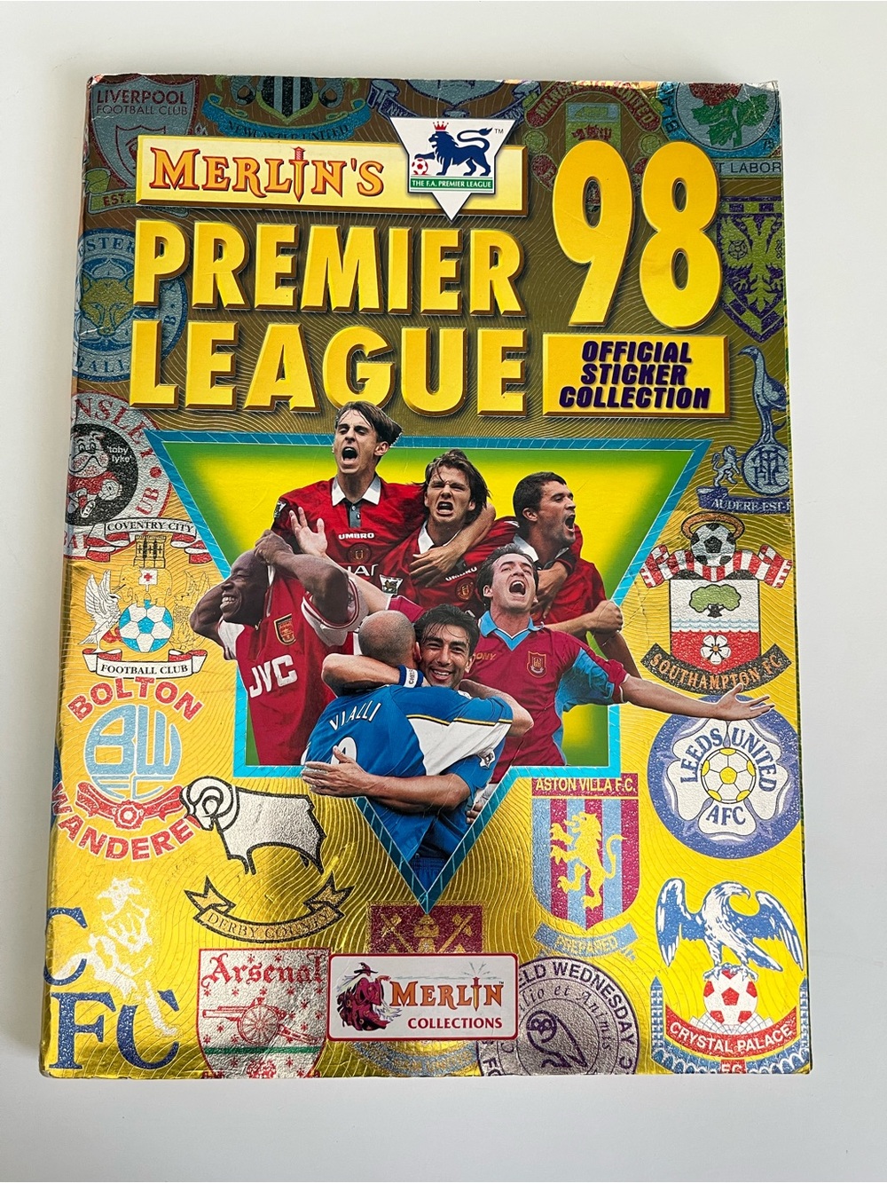 Merlin English Premier League 1998 Sticker Book #2 Soccer Football Topps Panini